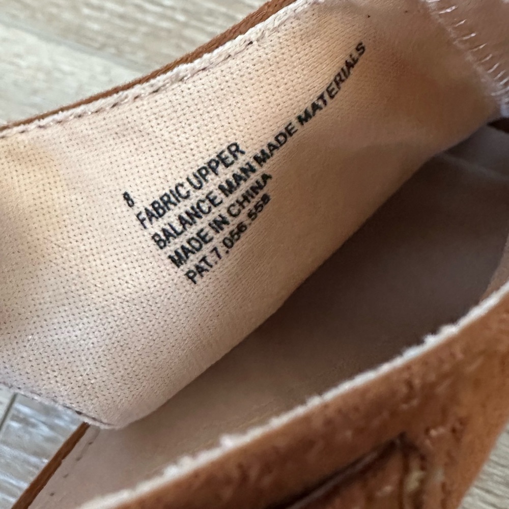 Express peep toe heeled booties brown 8 - Picture 4 of 9
